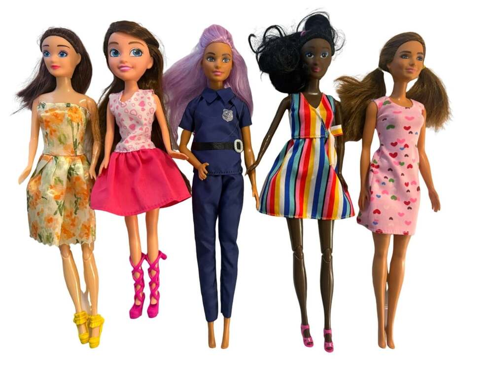 Lot of 5 Barbie, Fashion, and  Zuru Sparkle Girl Doll With Outfits - Lot C